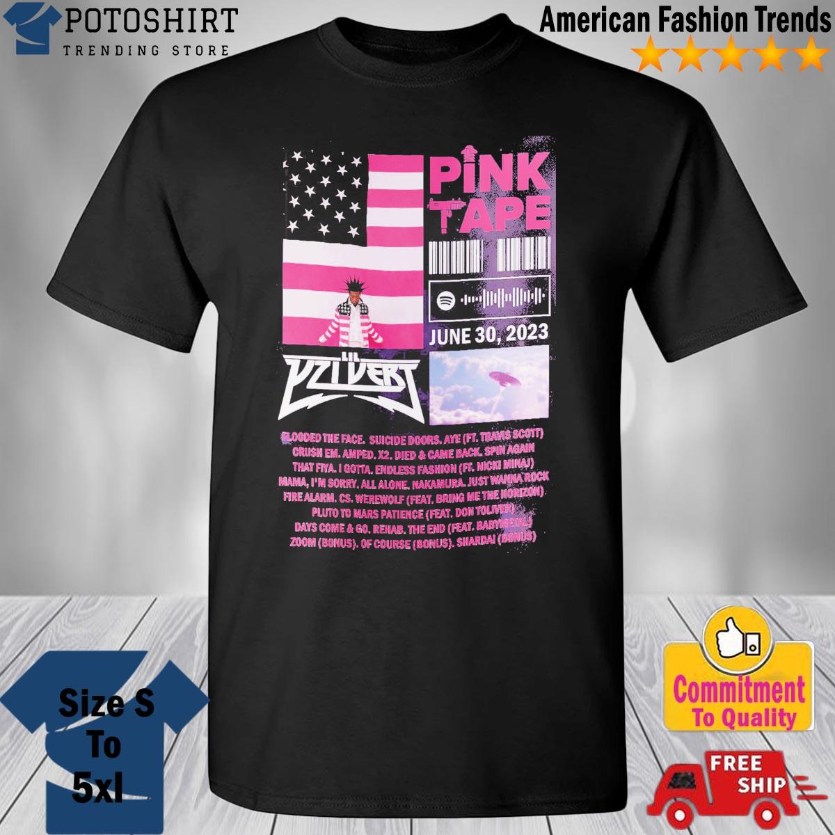 Pin on Official Pink Tape Uzi Shirt