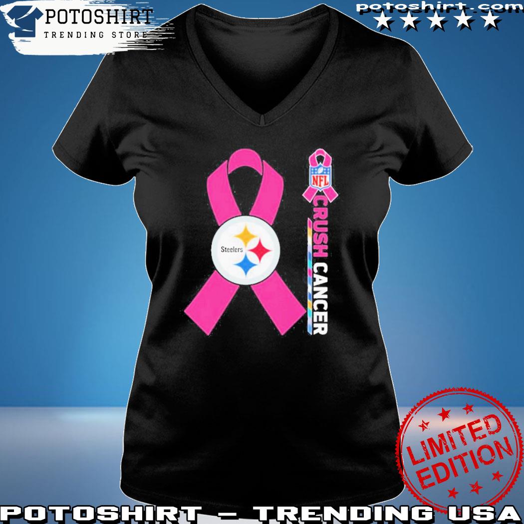 Product pittsburgh Steelers NFL crush cancer 2023 shirt, hoodie, sweater,  long sleeve and tank top