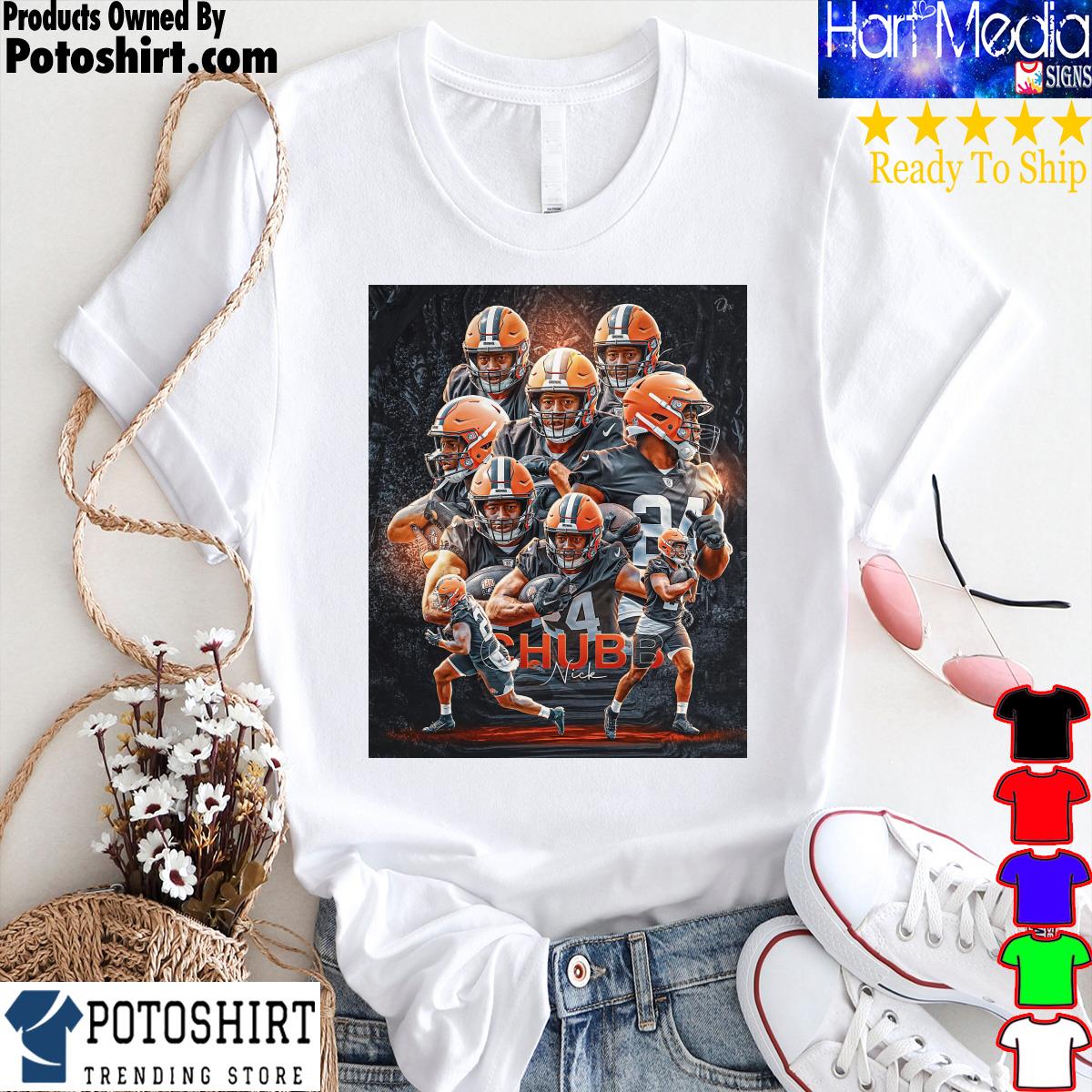 Cleveland browns nick chubb poster shirt, hoodie, sweater, long sleeve and  tank top