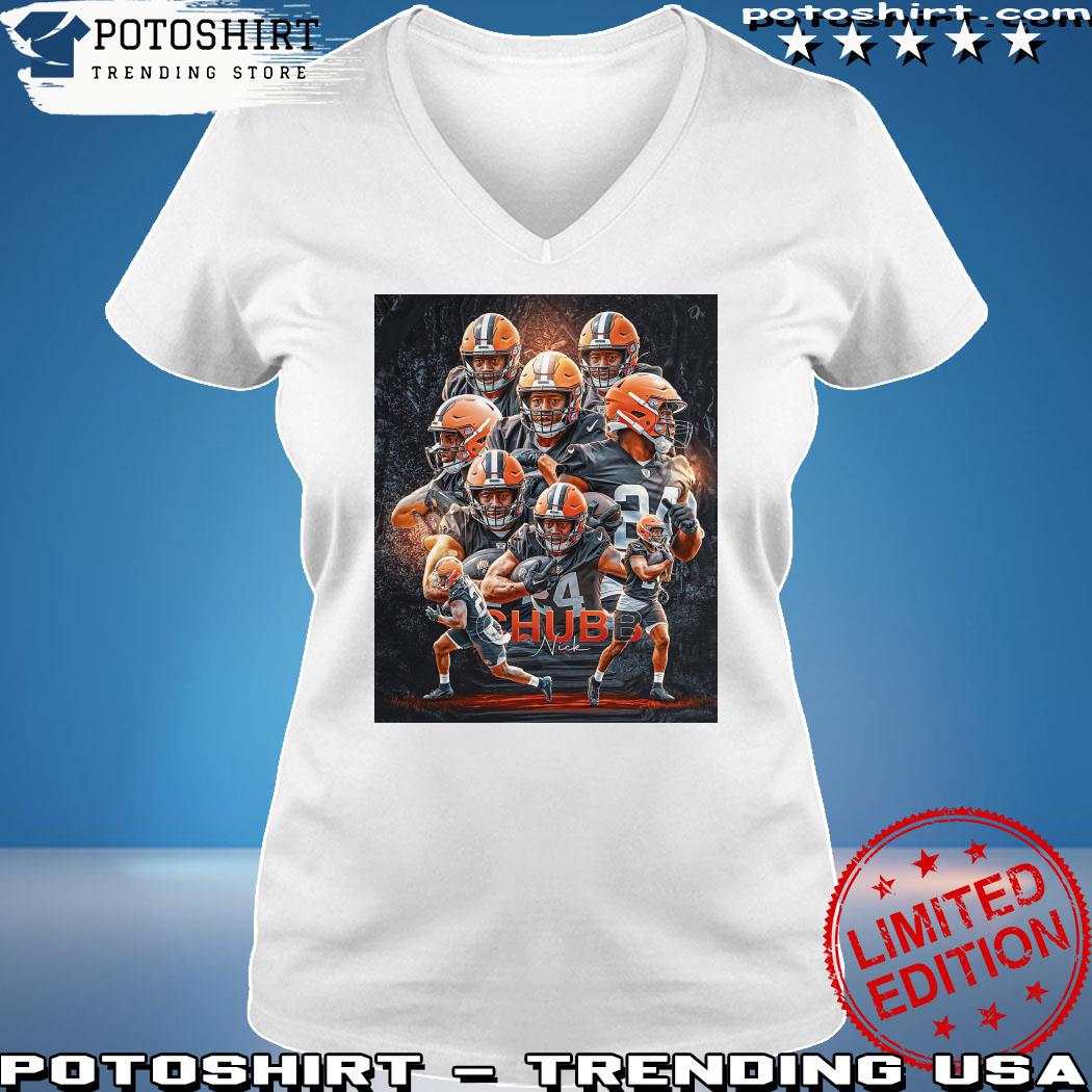 Product the Cleveland Browns Nick Chubb Poster shirt, hoodie, sweater, long  sleeve and tank top