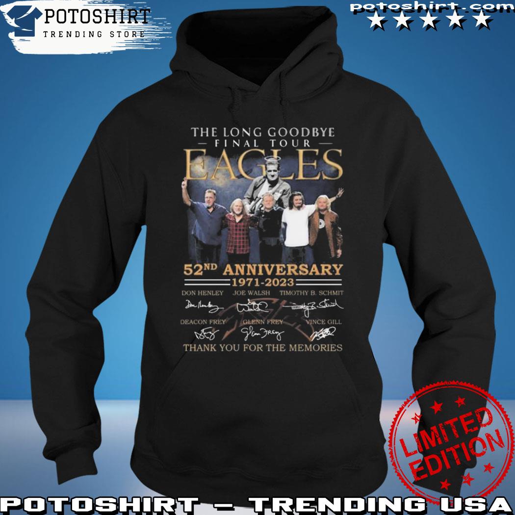 The Long Goodbye Eagles 52 Years 1971 2023 Memories TShirt, Eagles shirt,  The Long Goodbye shirt - Cherrycatshop