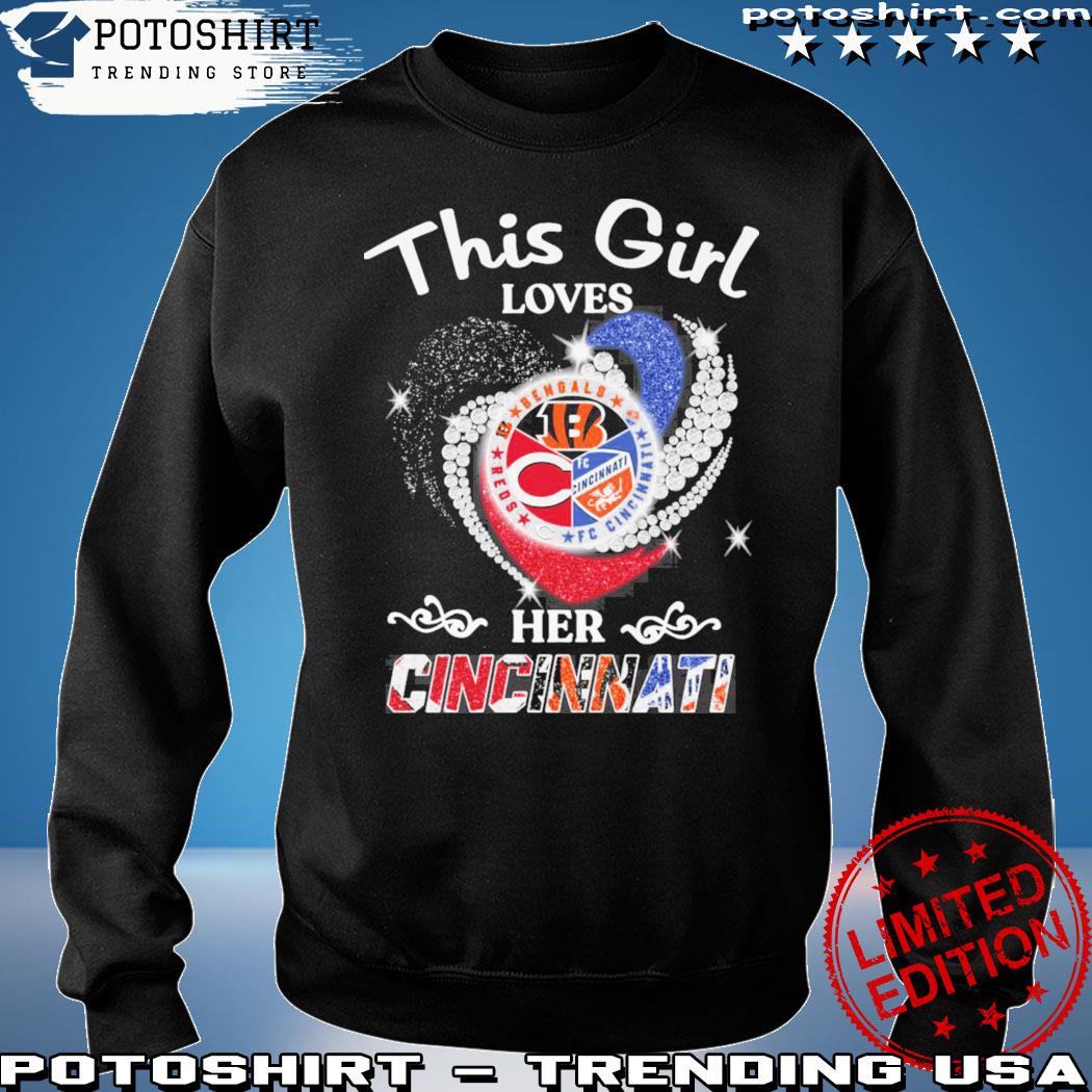 Just a women who love her Cincinnati Bengals and Reds shirt, hoodie,  sweater, long sleeve and tank top