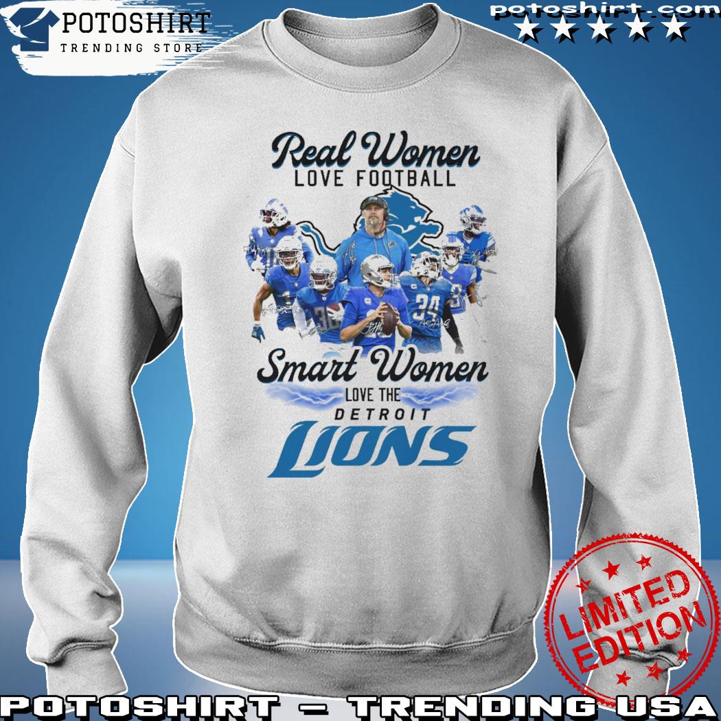 Women Love Football Smart Women Love Detroit Lions Tshirt, hoodie