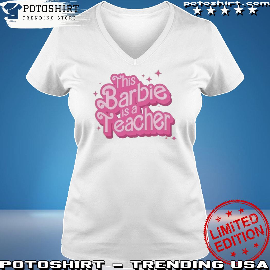 Barbie Script Logo Unisex Pink T-Shirt L