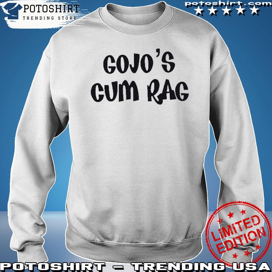 Official bymbo studios gojo's cum rag shirt, hoodie, sweater, long sleeve  and tank top