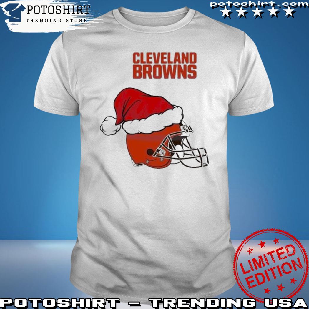 Official Cleveland browns Christmas logo 2023 T-shirt, hoodie, tank top,  sweater and long sleeve t-shirt