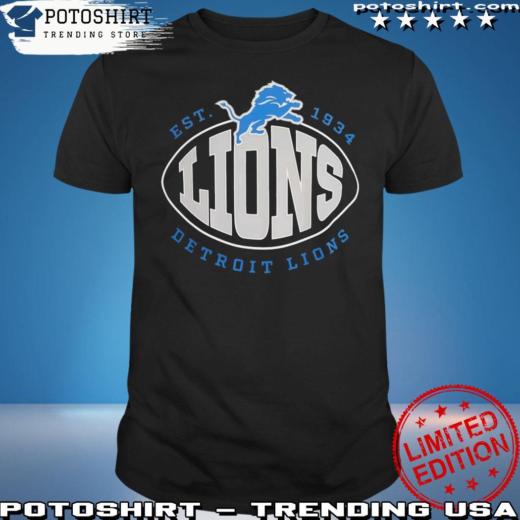 NFL Team Apparel Youth Detroit Lions Race Time Blue Long Sleeve T-Shirt