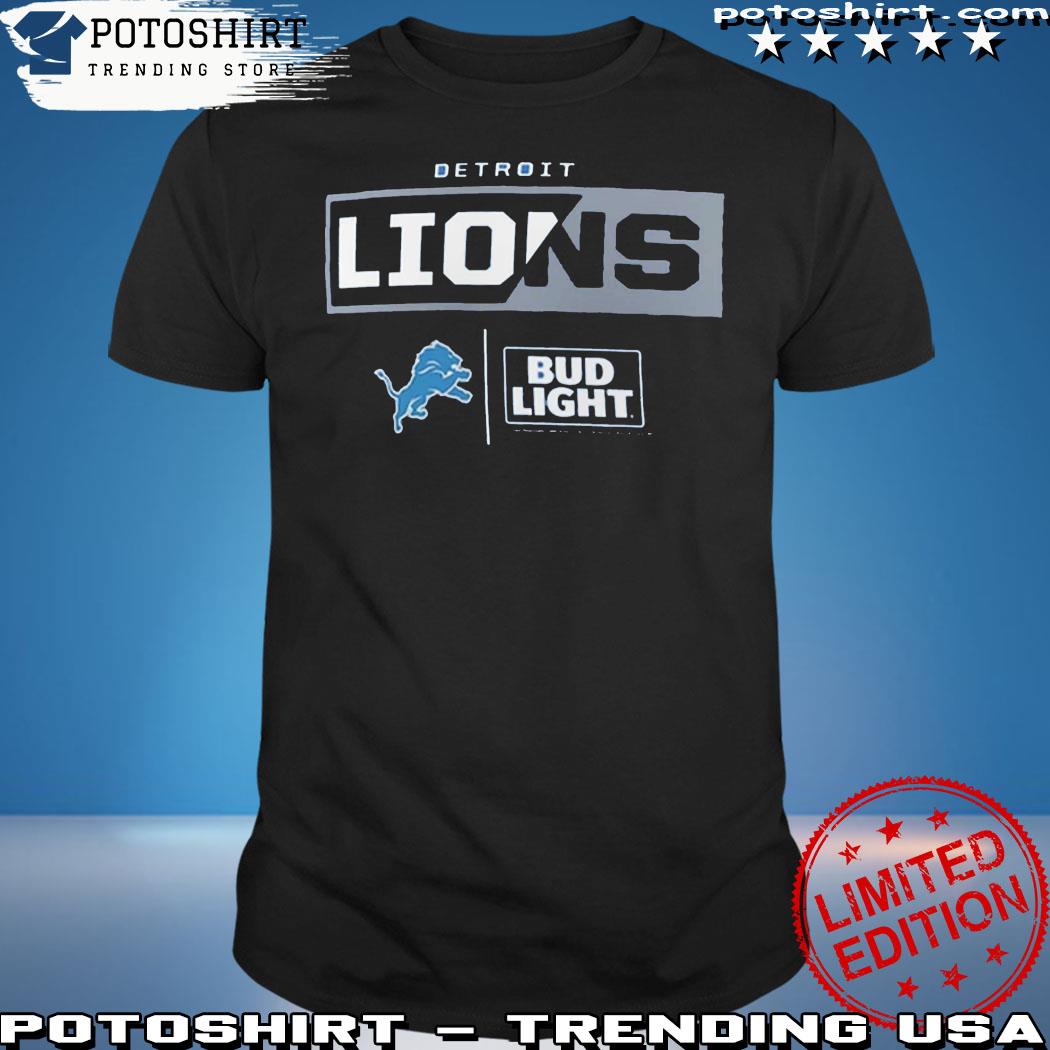 Fanatics Nfl Shop Blue Detroit Lions Nfl X Bud Light Shirt
