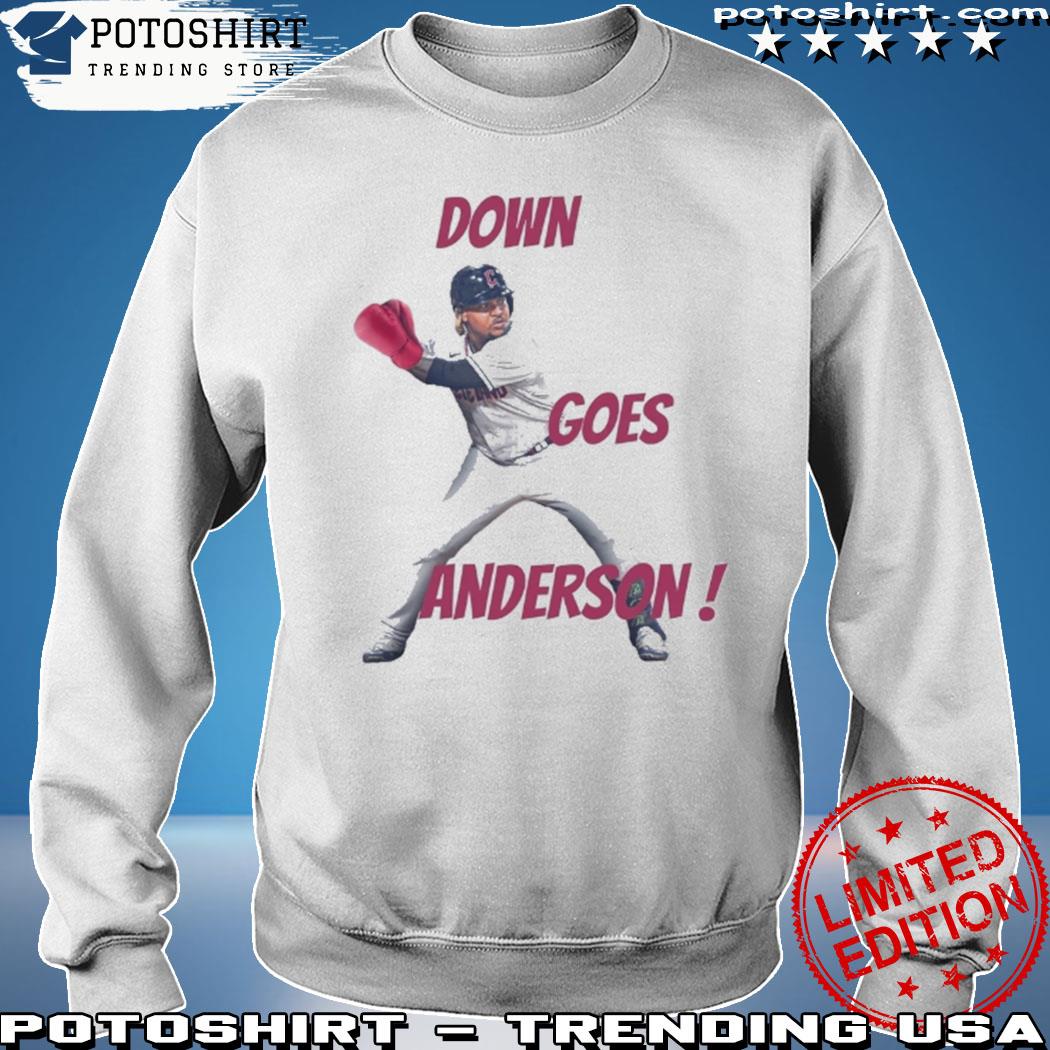 Jose Ramirez Down Goes Anderson Cleveland Guardians T-Shirt