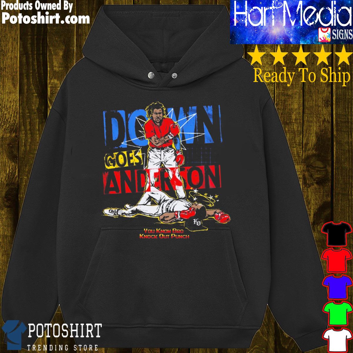 Jose Ramirez Fight Down Goes Anderson Funny Meme Shirt, hoodie