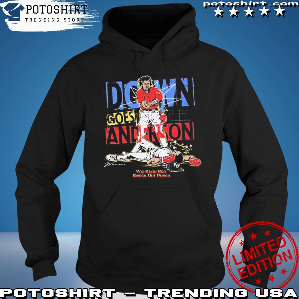 Official down Goes Anderson Shirt Tom Hamilton Down Goes Anderson Shirt Tim Anderson Jose Ramirez Shirt Tom Hamilton Shirt Baseball Fight hoodie