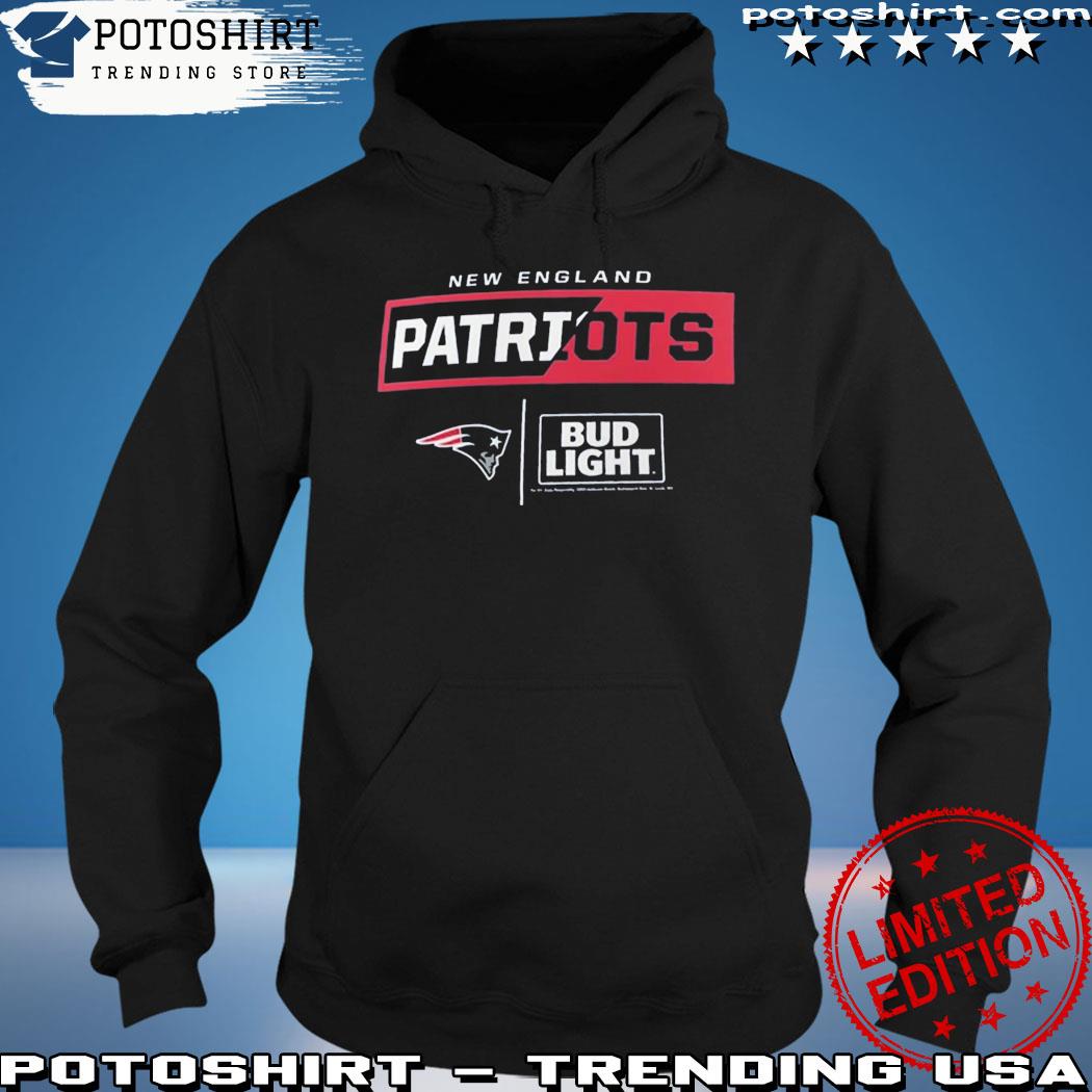 Official new england Patriots fanatics branded NFL x bud light T-shirt,  hoodie, sweater, long sleeve and tank top