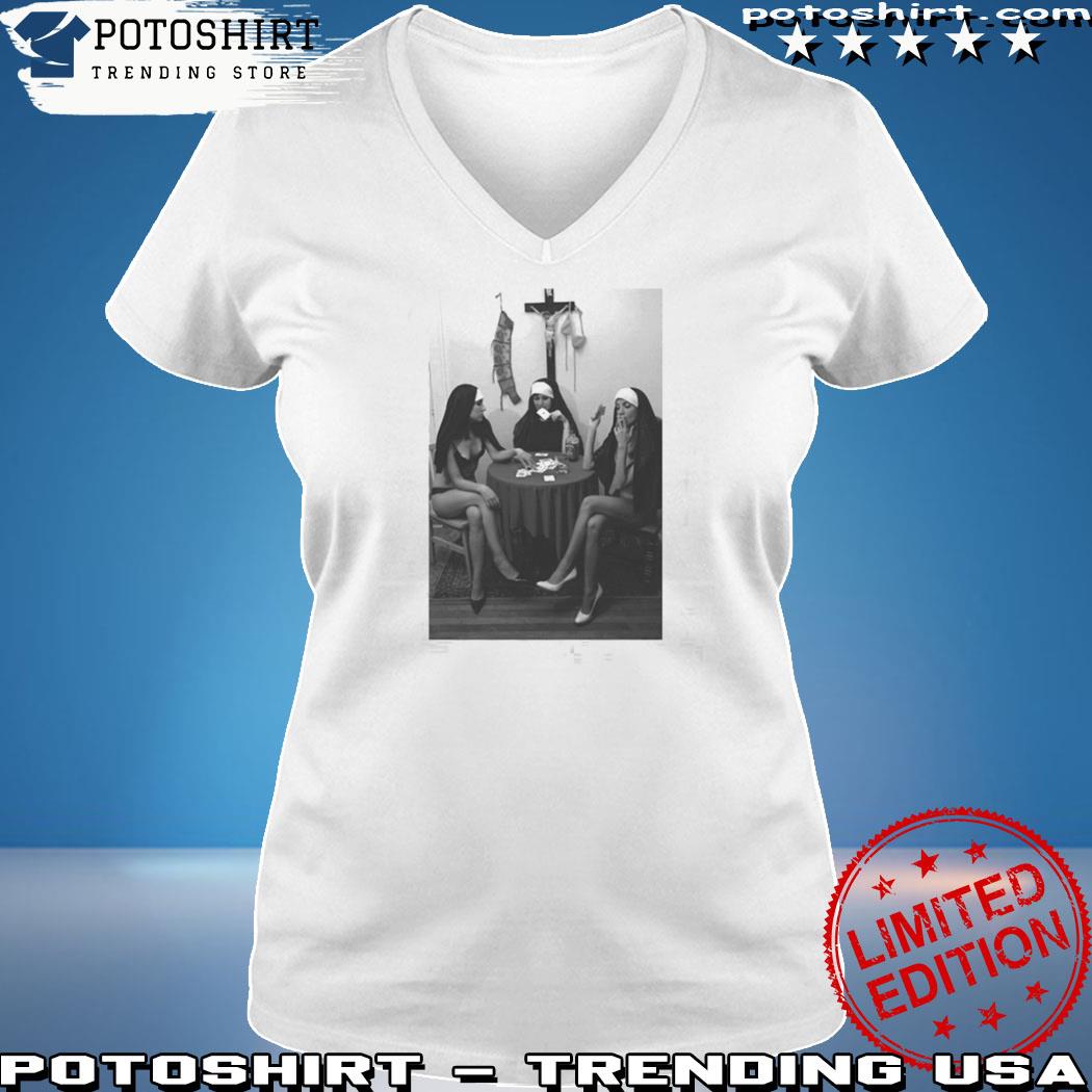 Official nuns Naked Playing Card Smoking T-Shirt, hoodie, sweater, long  sleeve and tank top