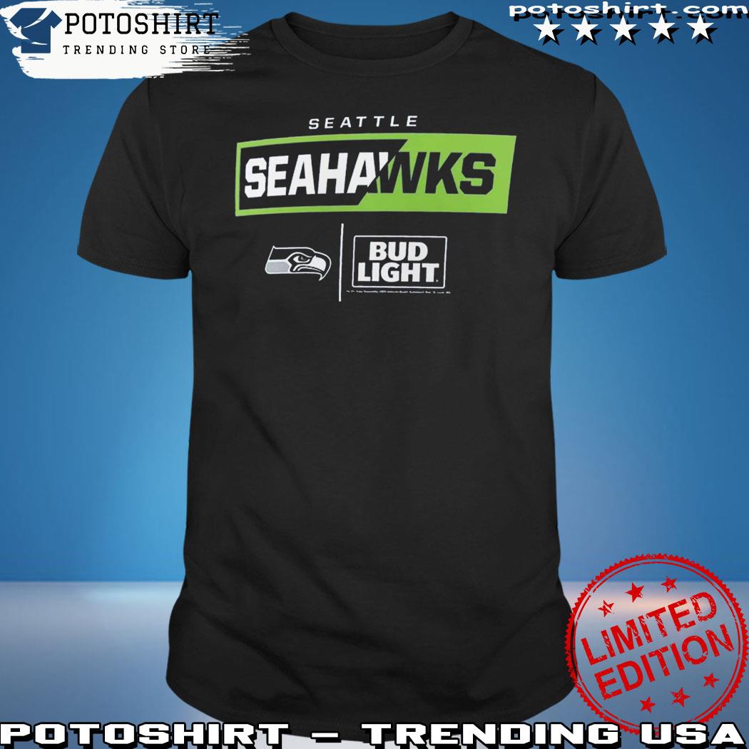 Official seattle Seahawks Fanatics Branded Nfl X Bud Light T-Shirt