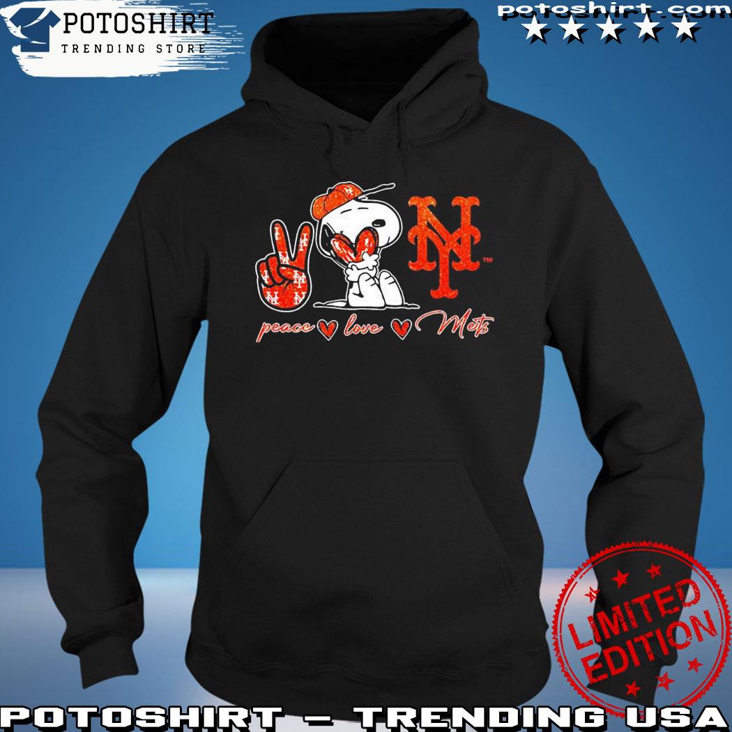 Official snoopy Peace Love New York Mets Shirt hoodie