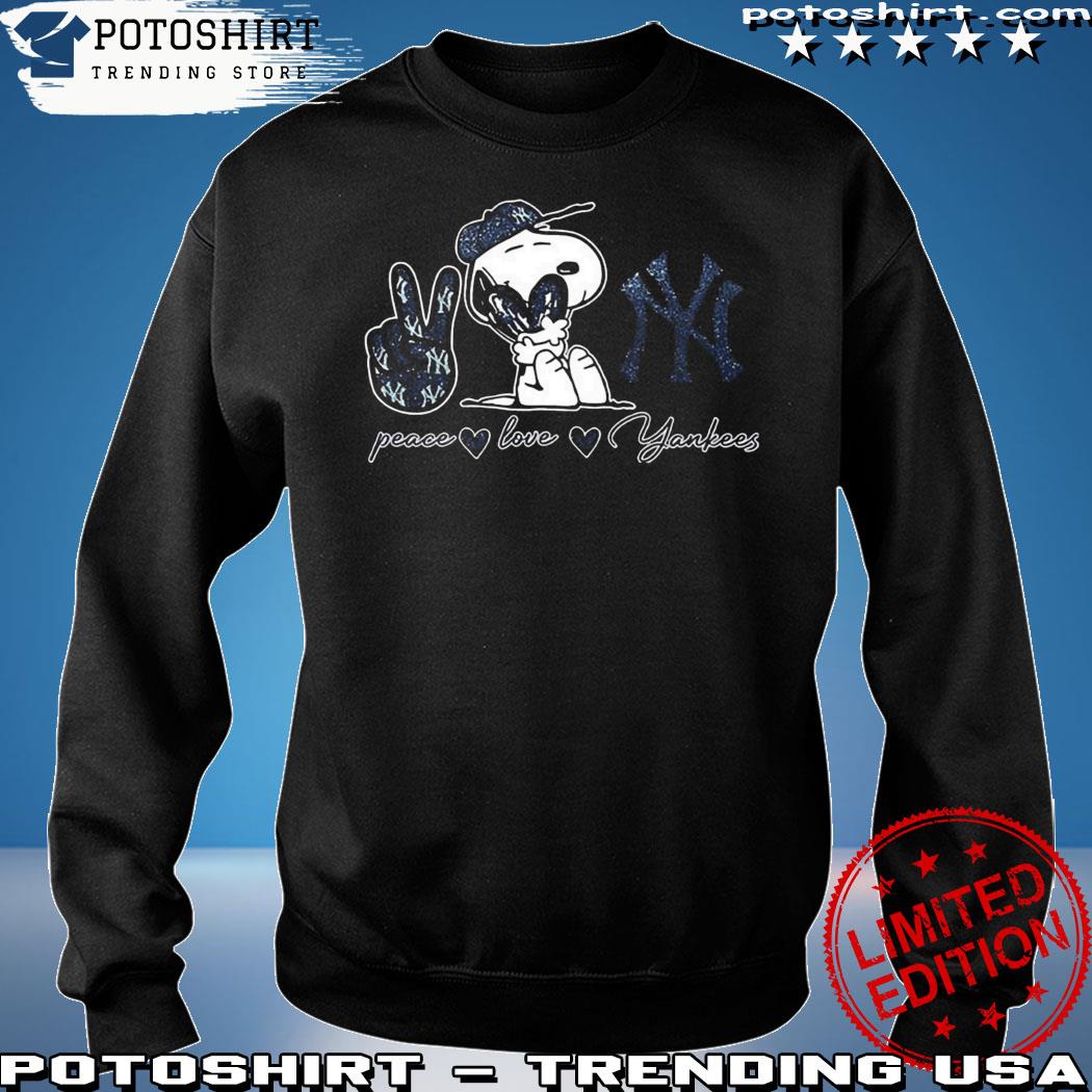 Snoopy New York Yankees Peace Love Yankees shirt, hoodie, sweater, long  sleeve and tank top