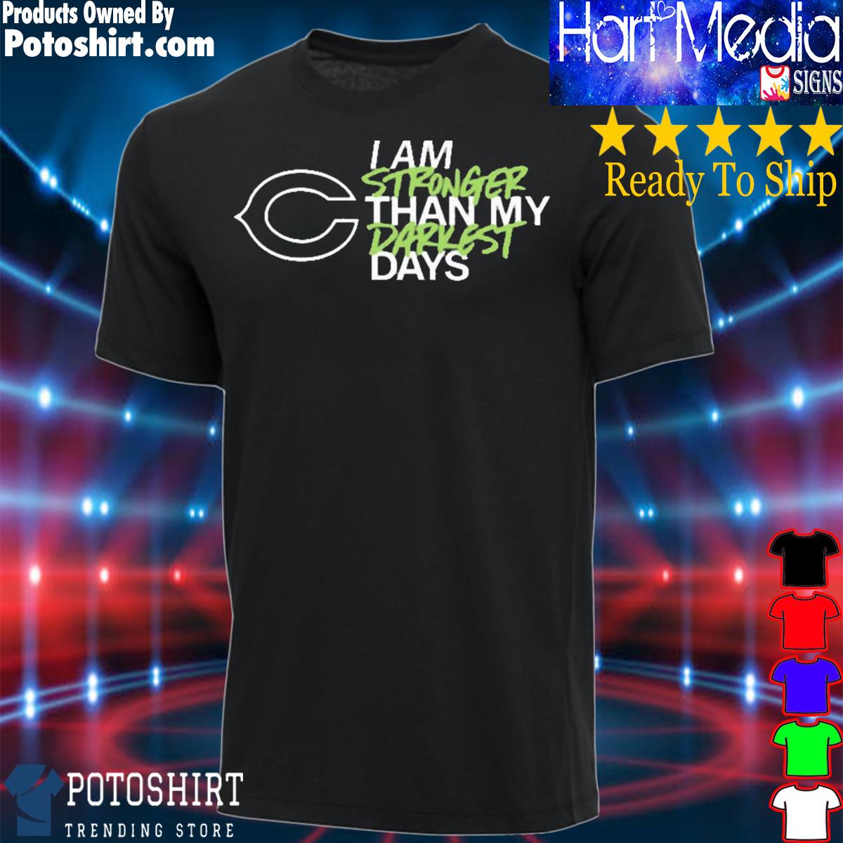 Green Bay Packers I Am Stronger Than My Darkest Days Shirt