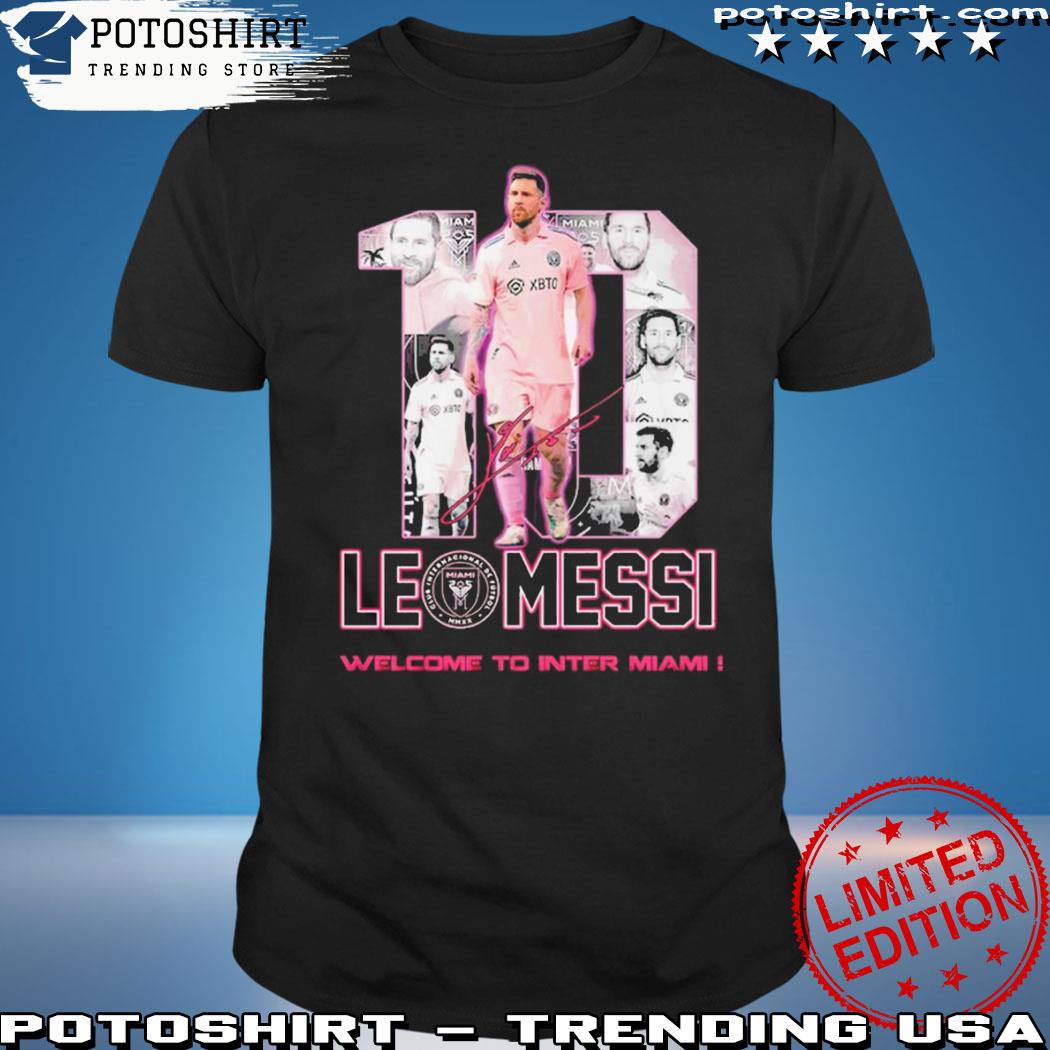 Product leo Messi 2023 Welcome to Inter Miami shirt
