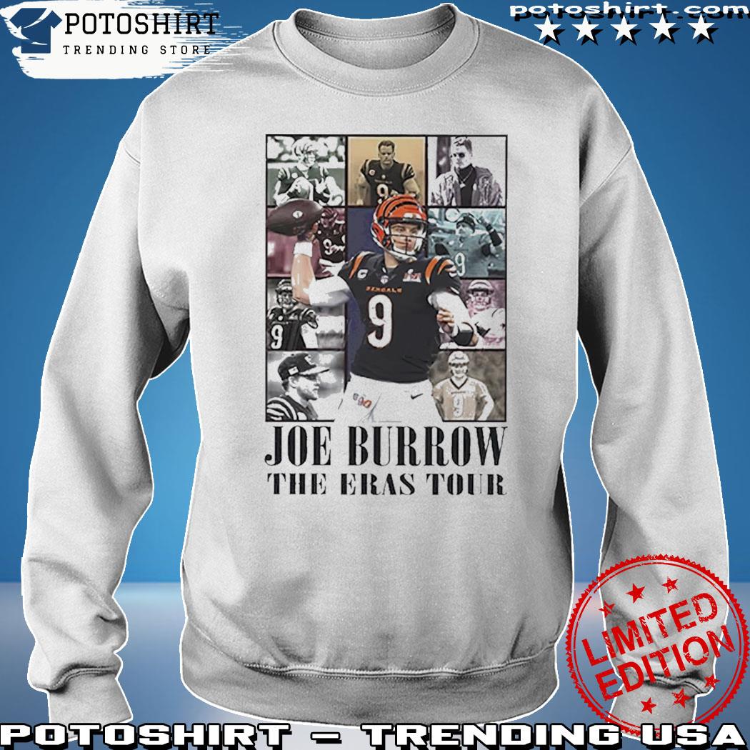 Joe Burrow 9 the Eras tour football poster shirt, hoodie, sweater, long  sleeve and tank top