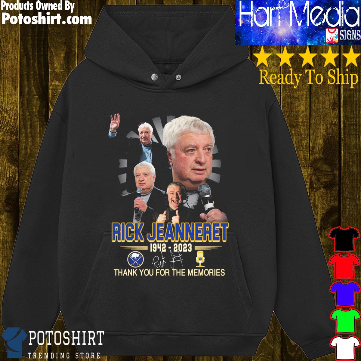 In Memory Of Rick Jeanneret 1942 2023 Memories Shirt Hoodie Sweater -  Growkoc
