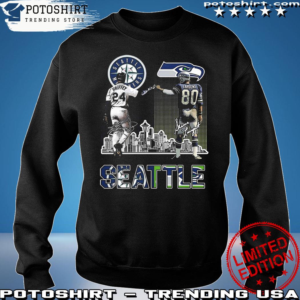 Official seatle Mariners Griffey And Seahawks Largent City Champion T Shirt,  hoodie, long sleeve tee