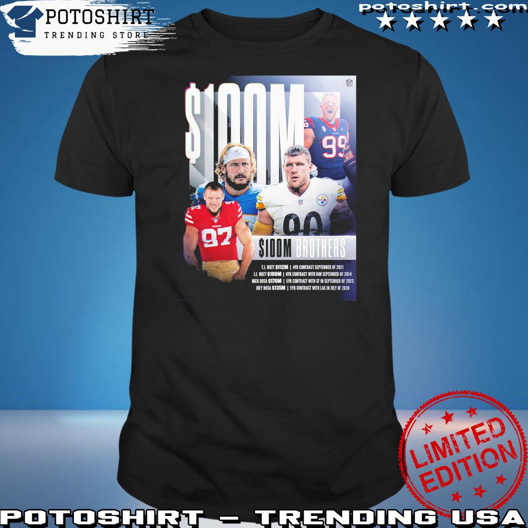 Official 100m Brothers Nfl Shirt, hoodie, sweater, long sleeve and tank top