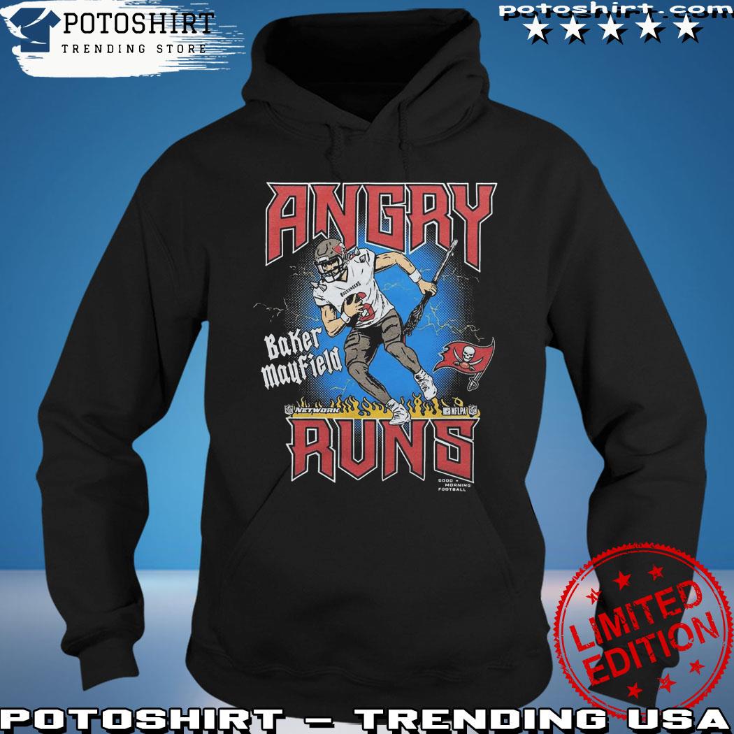 Official Angry Runs Buccaneers Baker Mayfield Shirt, hoodie, sweater, long  sleeve and tank top