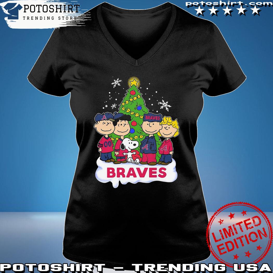 Atlanta Braves Snoopy Peanuts Christmas Shirt
