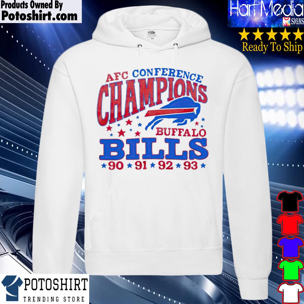 Buffalo Bills 4 Time Afc Champions Shirt