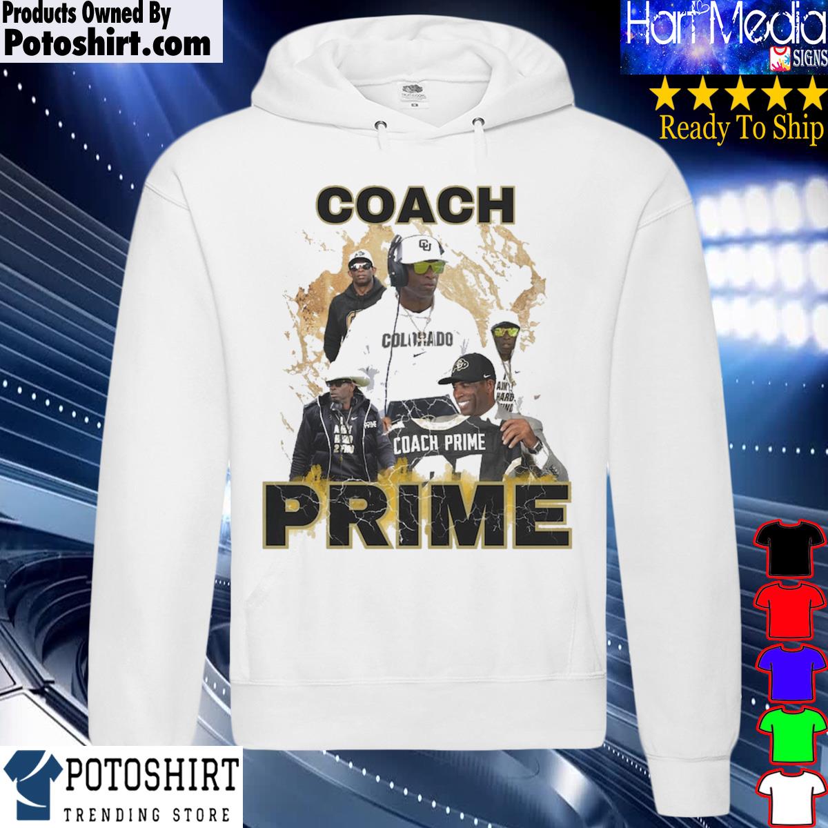 Coach Prime Vintage Bootleg Style Unisex T Shirt Sweatshirt Hoodie