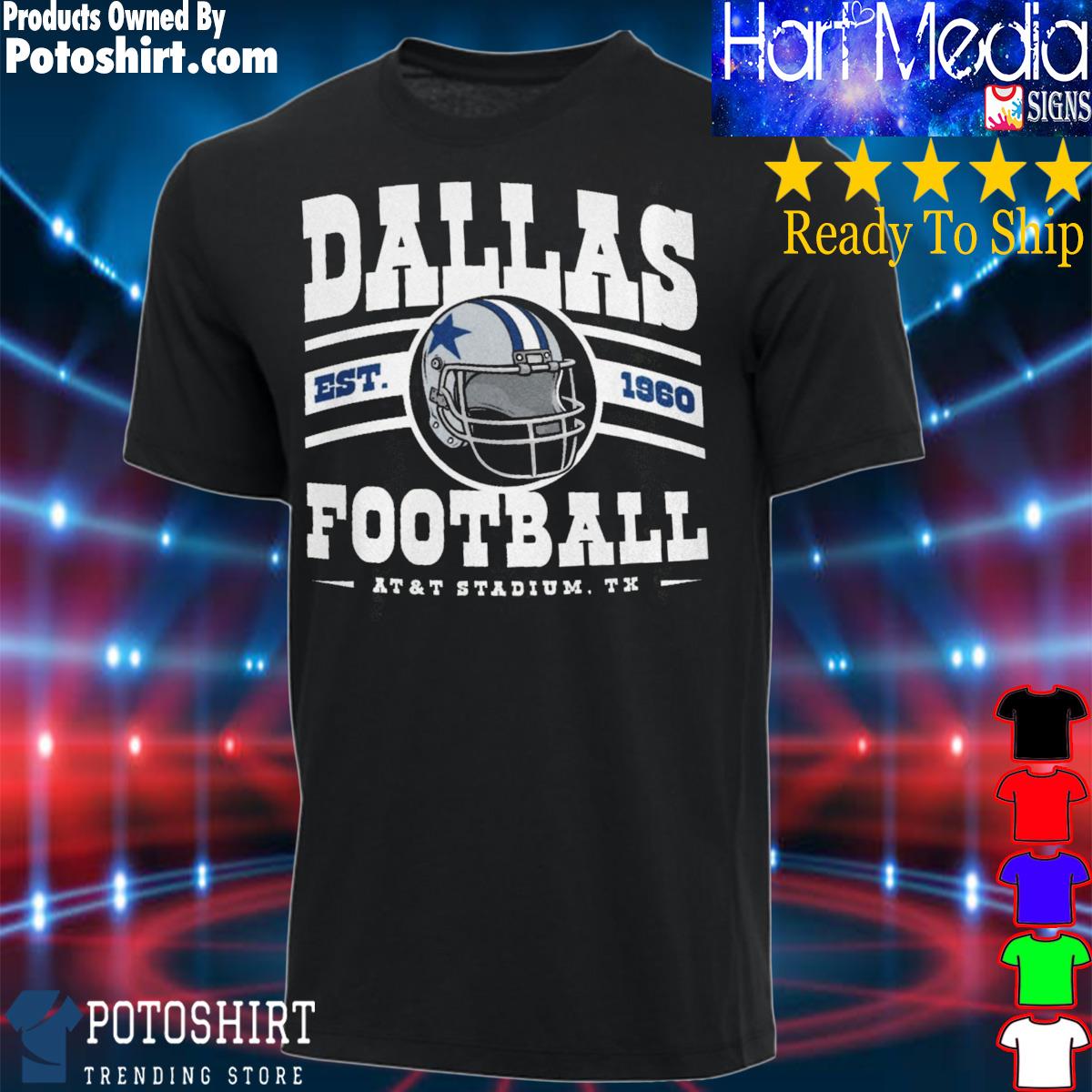 Dallas Cowboys Football Shirt Dallas Football Crewneck Dallas