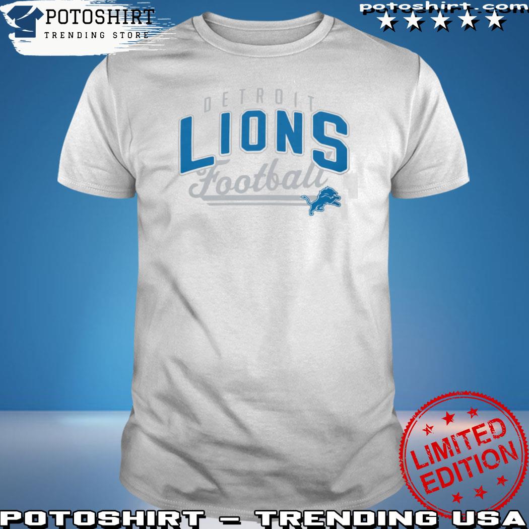 Men's Starter Gray Detroit Lions Logo Graphic T-Shirt