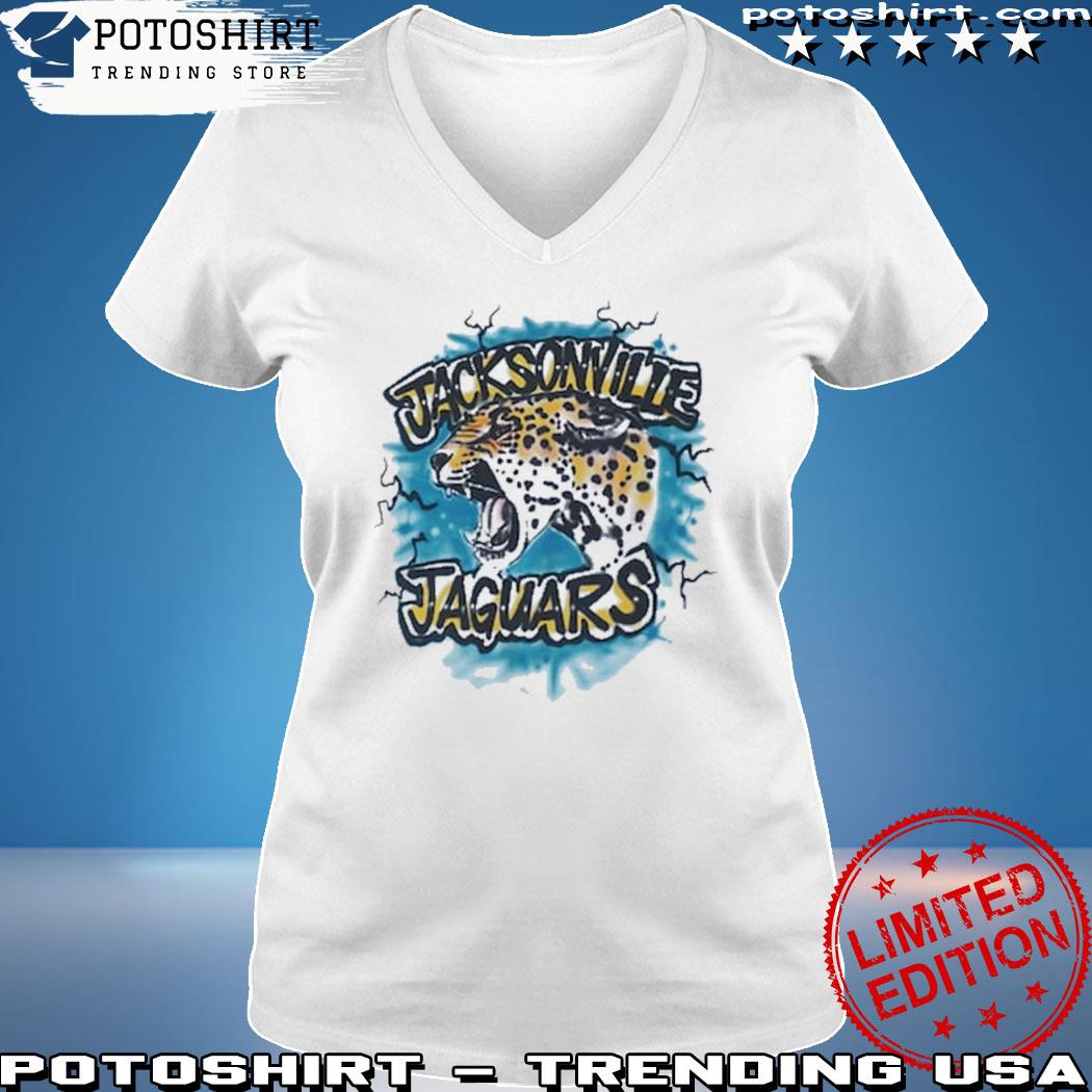 Unisex Jacksonville Jaguars Lafavre White Airbrushed T-Shirt