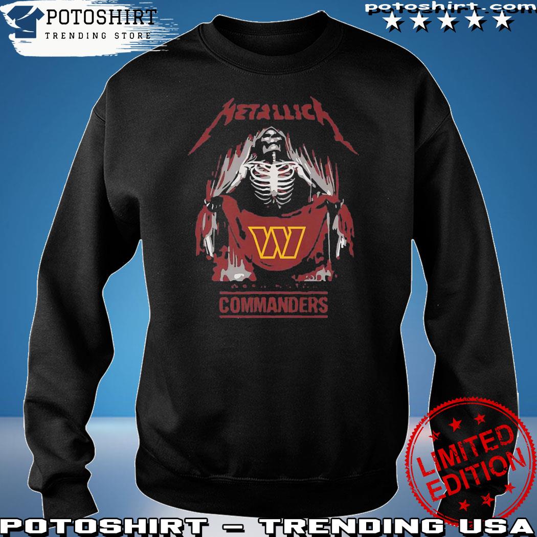 Metallica Collab Washington Commanders T-shirt - Shibtee Clothing