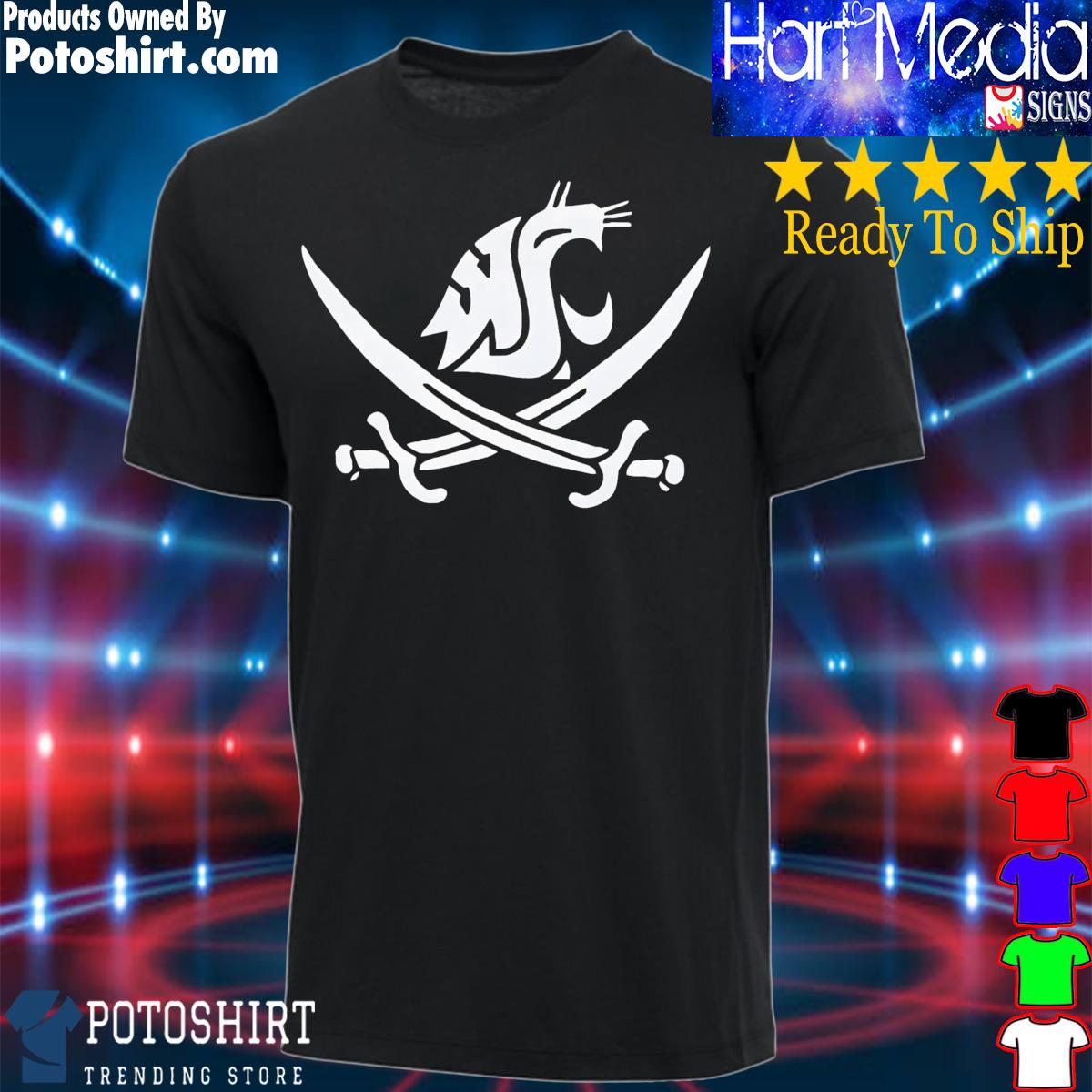 Mike Leach WSU Pirate Sword T-Shirt