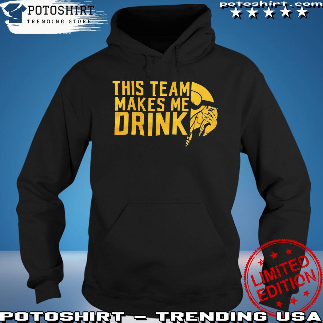 Official this team makes me drink Minnesota Vikings shirt, hoodie