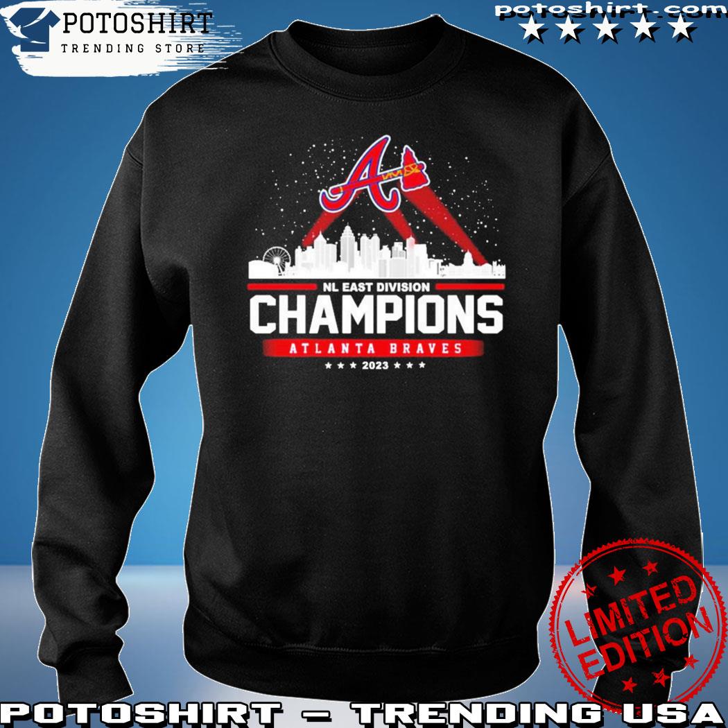 Official atlanta braves 2023 nl east champions skyline shirt, hoodie,  sweater, long sleeve and tank top