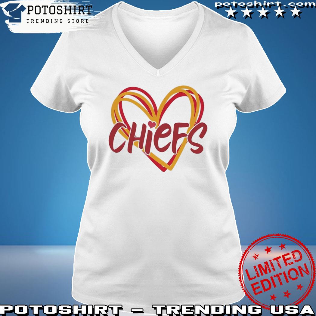 KC Chiefs Heart Love Shirt Chiefs Shirt Love Heart Chiefs 