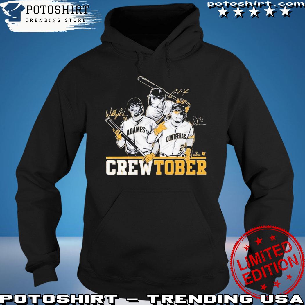 Original christian Yelich, Willy Adames, & William Contreras Crewtober Shirt,  hoodie, sweater, long sleeve and tank top