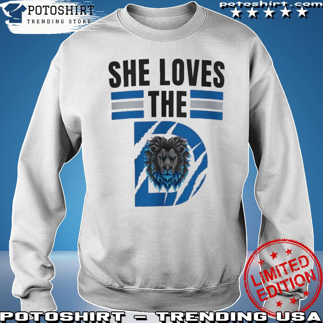 Blue Detroit Lions logo funny 2023 T-shirt, hoodie, sweater, long