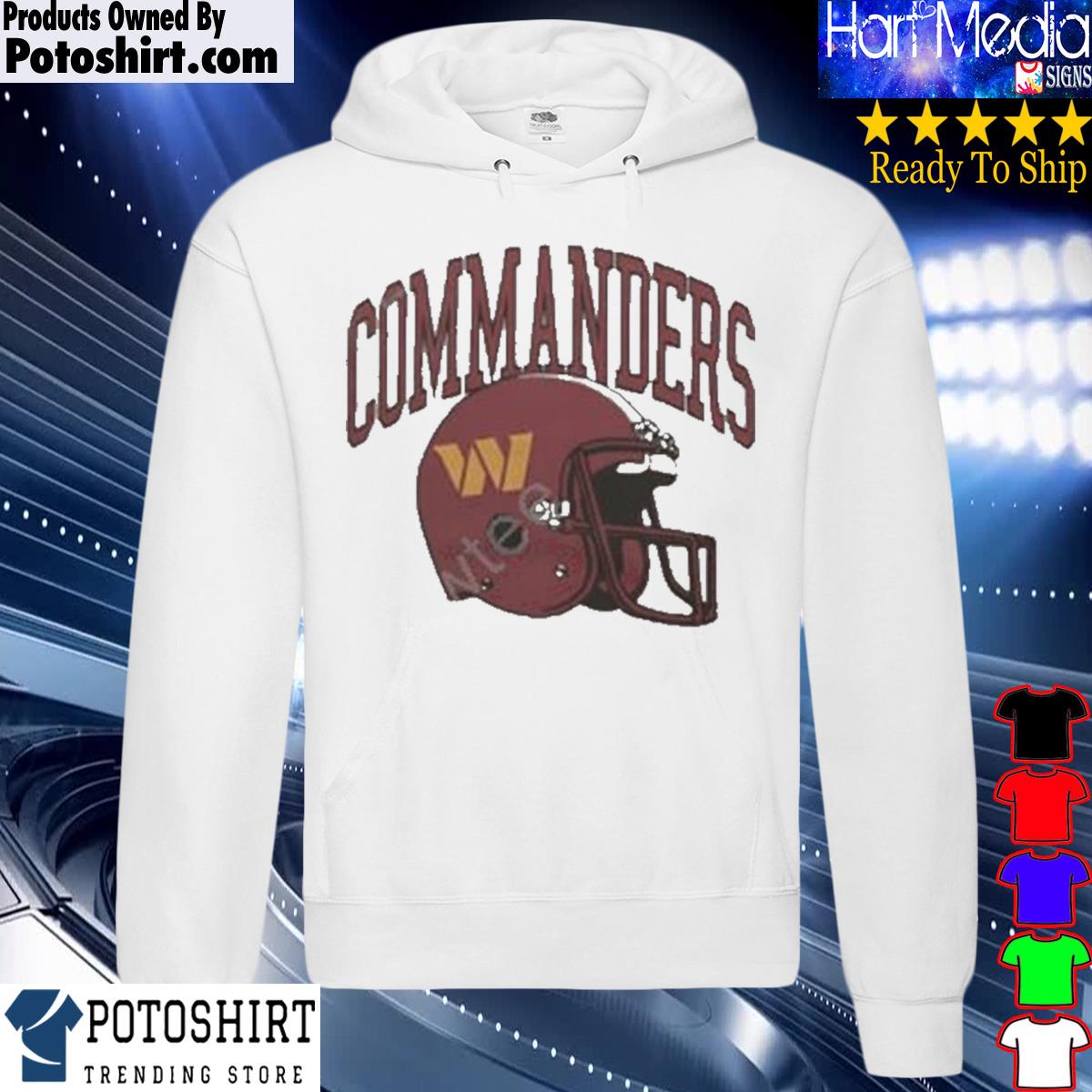 Homage Apparel Shop Washington Commanders Helmet Shirt, hoodie