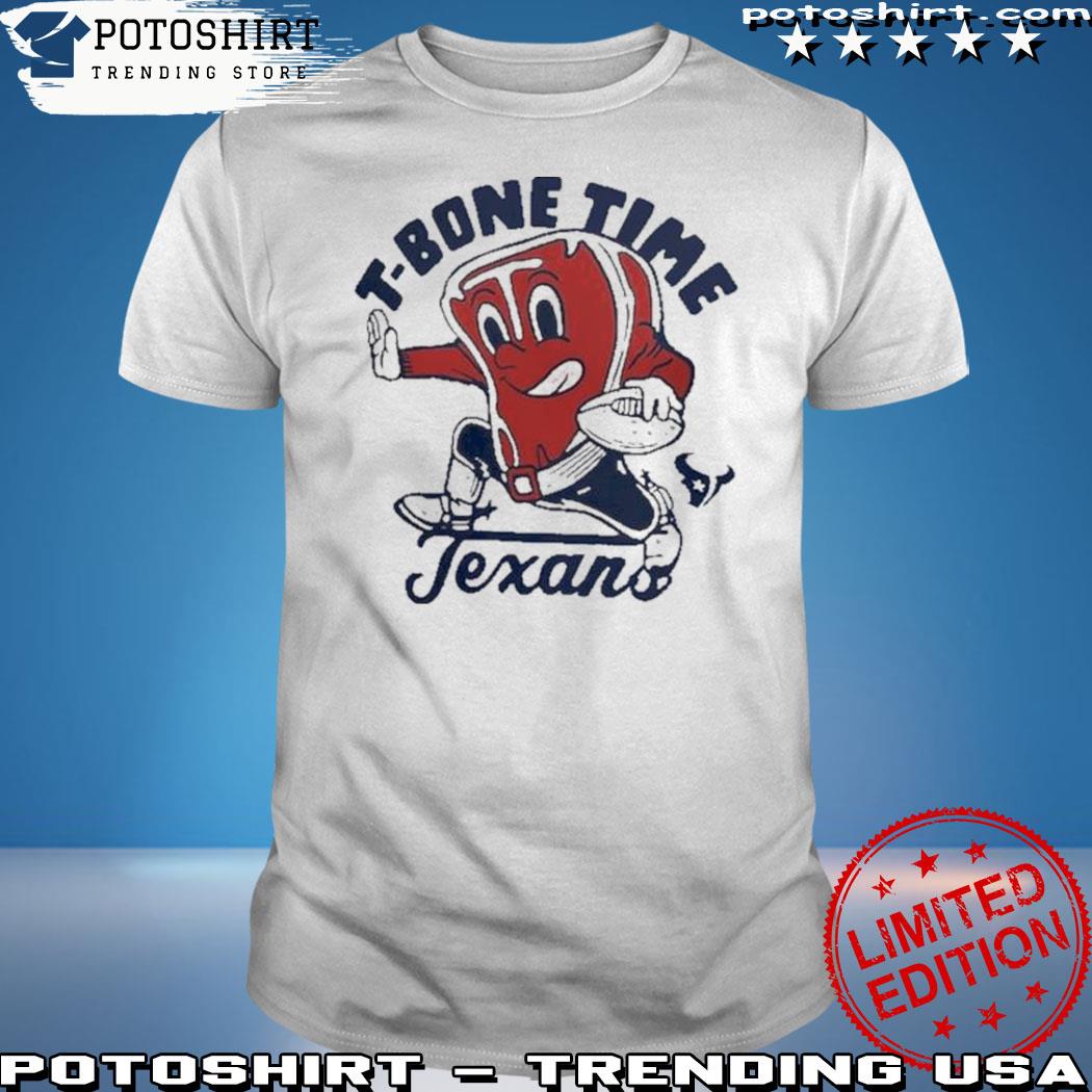 NFL x Flavortown Houston Texans T-Shirt from Homage. | Officially Licensed Vintage NFL Apparel from Homage Pro Shop.