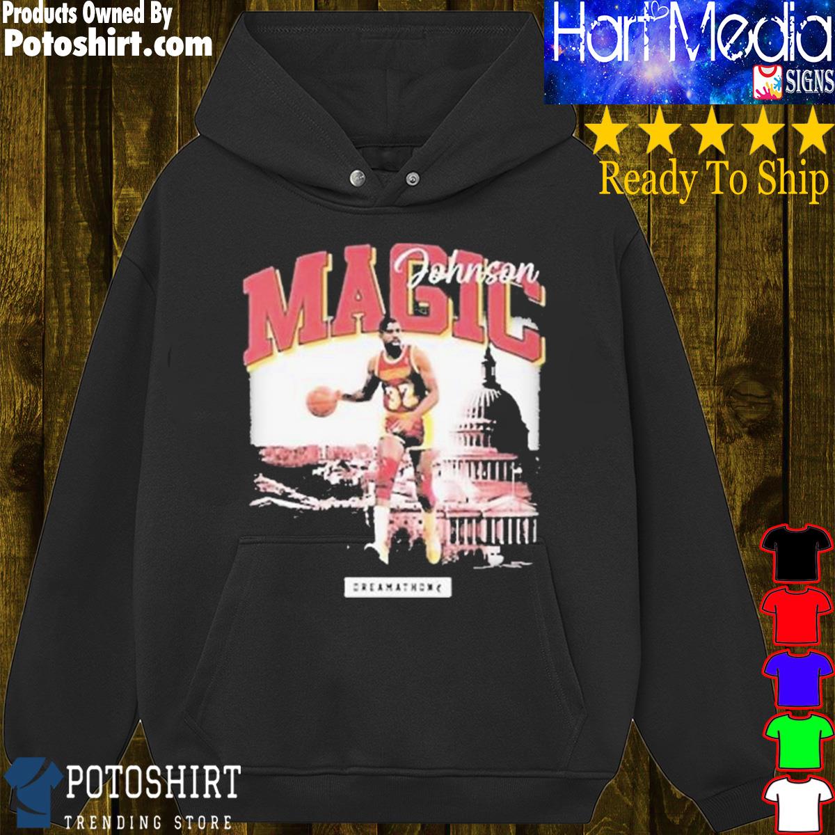 Official Jahan dotson wearing magic johnson T-shirt, hoodie, tank