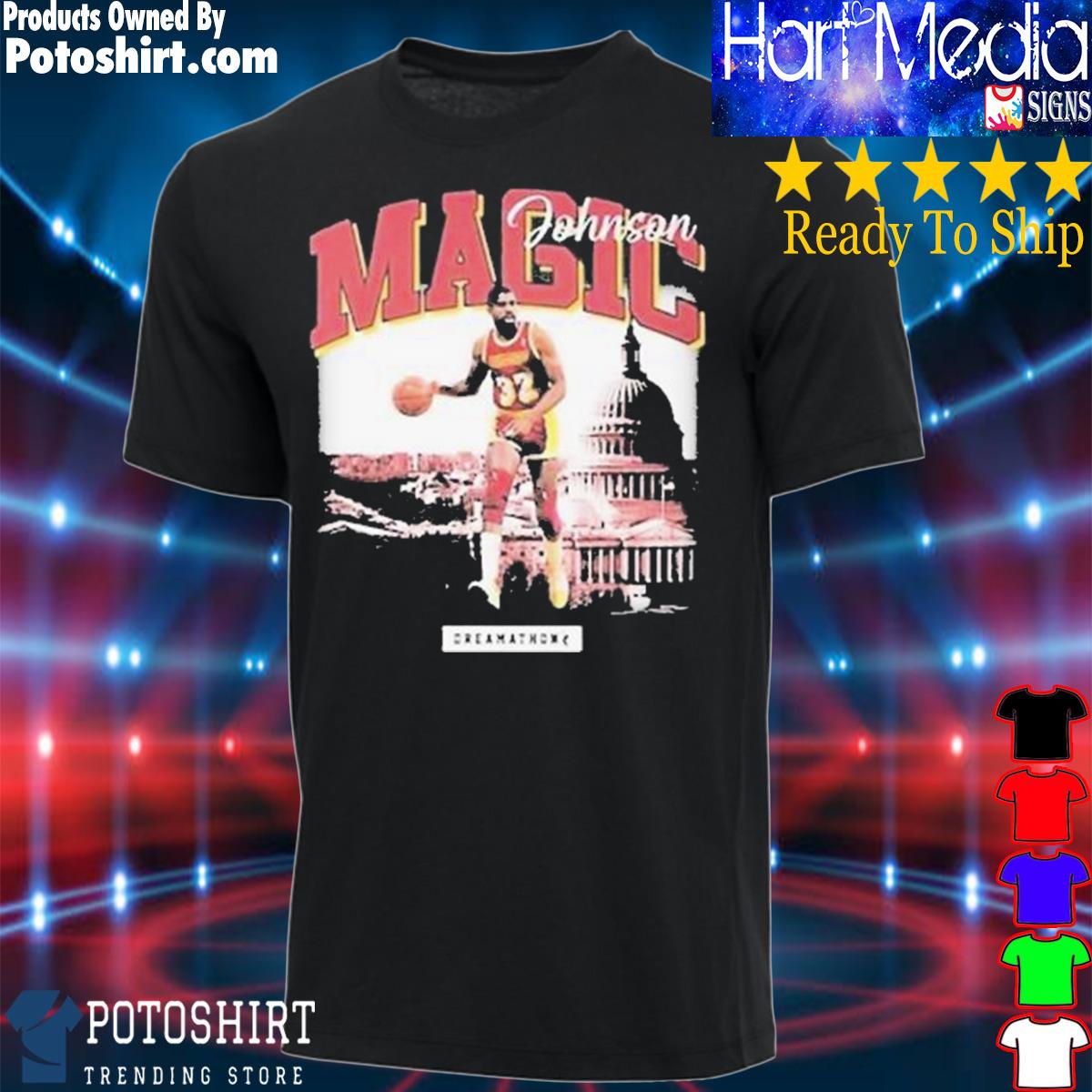 Official Jahan Dotson Magic Johnson T-shirt