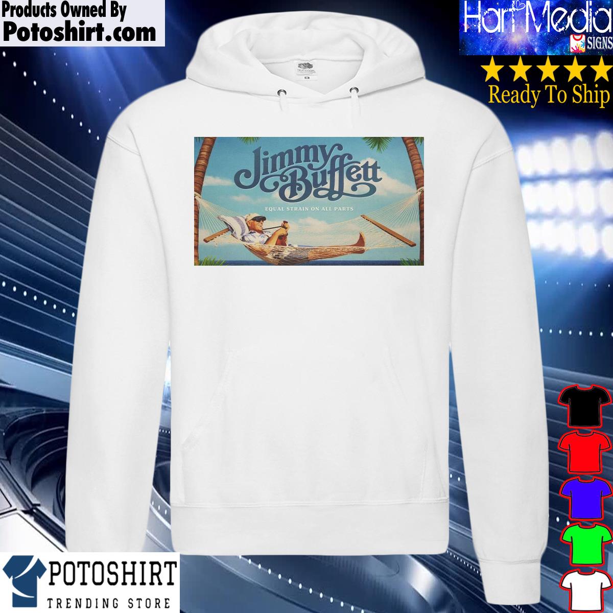 Official jimmy Buffett Equal Strain On All Parts Shirt hoodie