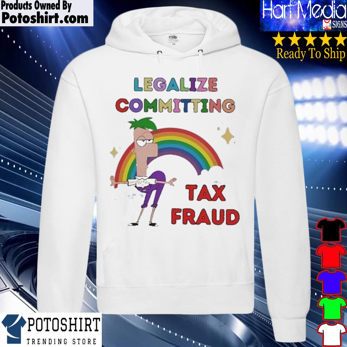 Official legalize committing tax fraud s hoodie
