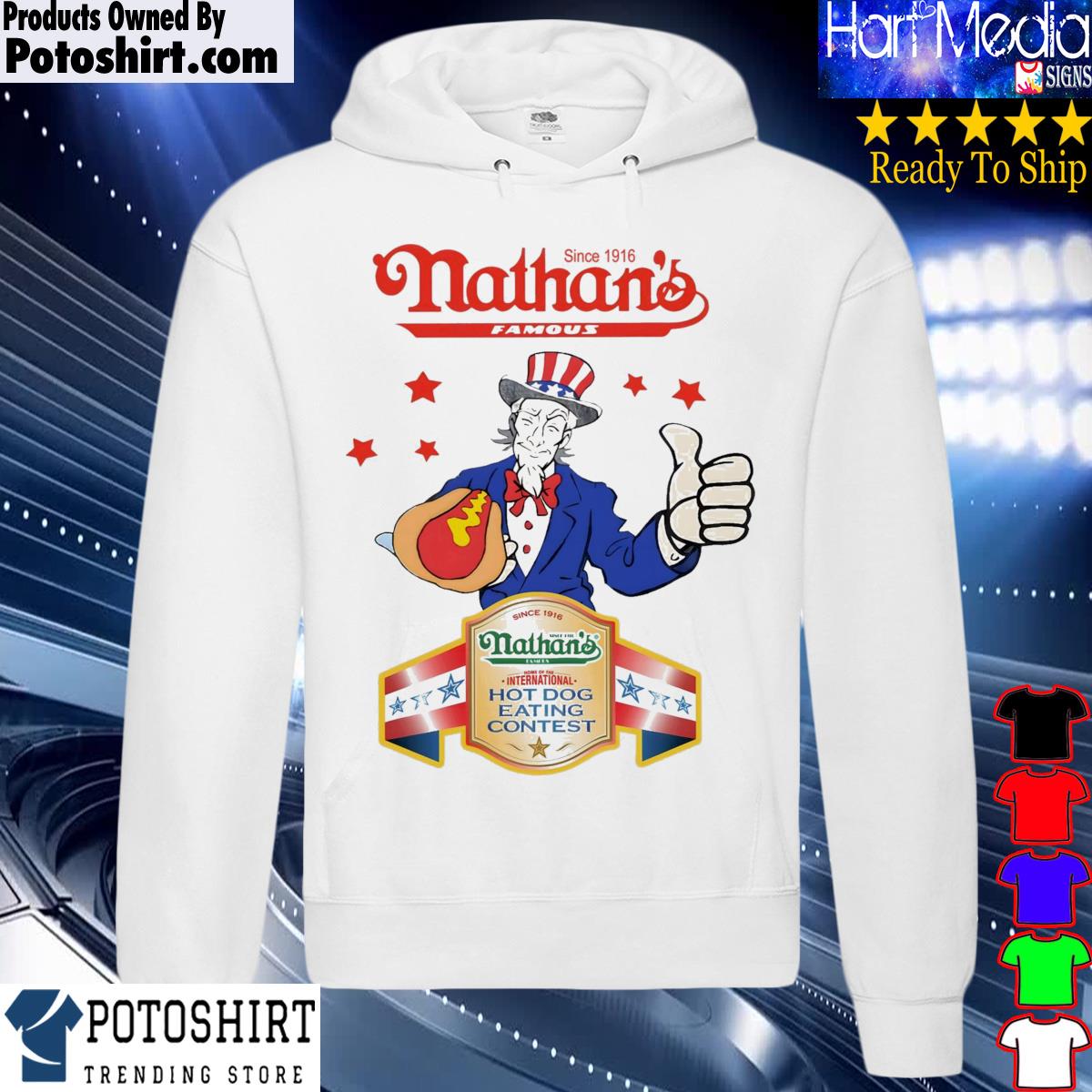 Official nathans Hot Dog Joey Chestnut Shirt hoodie