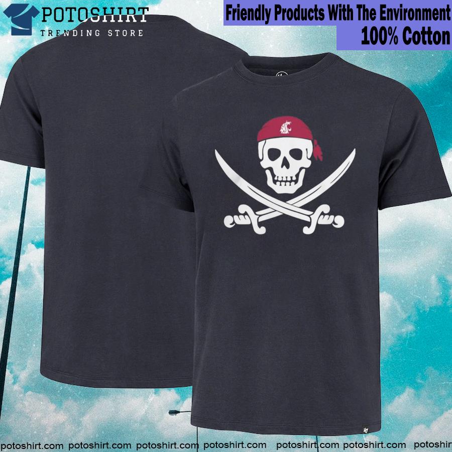 Jake Dickert Wearing Wsu Golf Pirate Skull T-shirt