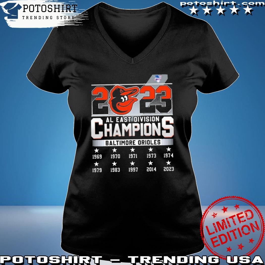 Official Baltimore Orioles 2023 AL East Division Champions T-Shirt