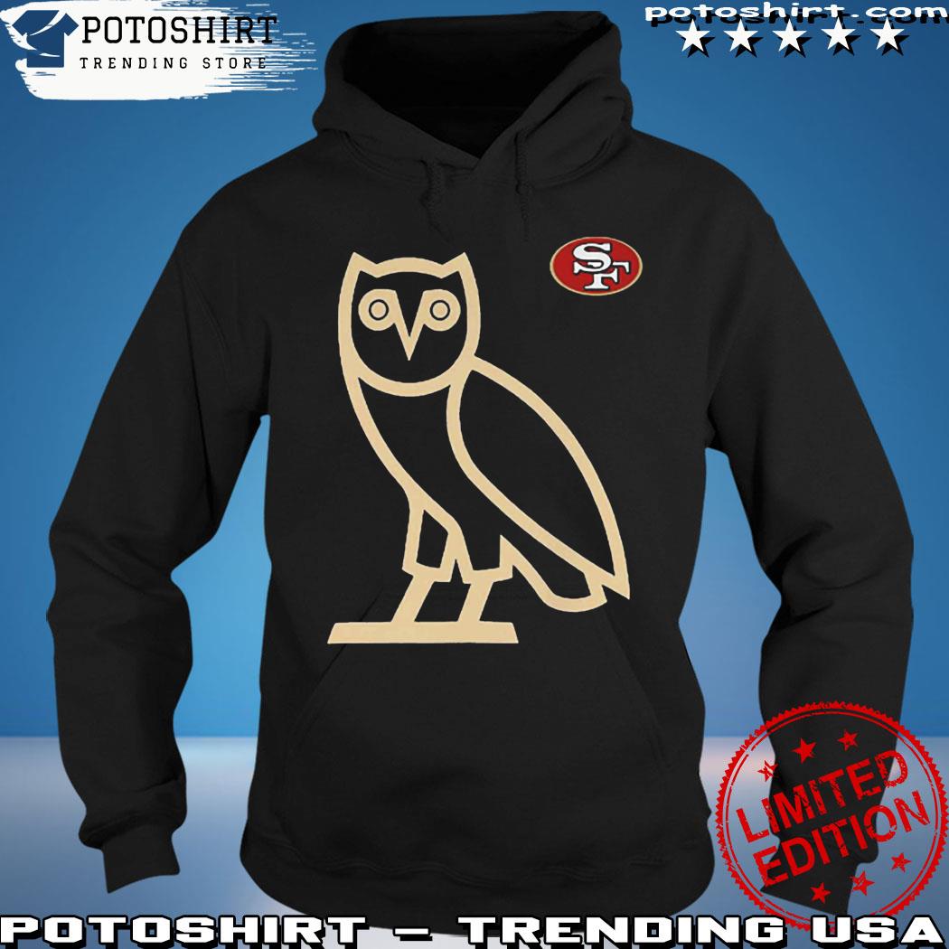 Official Ovo Scarlet San Francisco 49ers Owl Logo Shirt, hoodie, sweater,  long sleeve and tank top